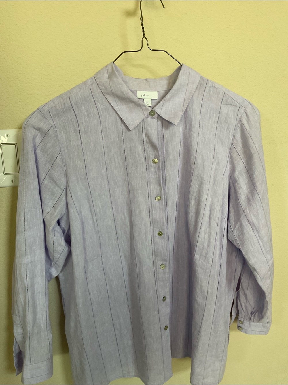 Lilac linen blouse